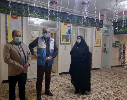 حضور بازرس محترم اداره بهداشت استان در آموزشگاه